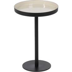 BigBuy Home Side Black Iron Small Table 30x30cm