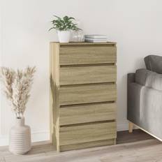 Brown - Oaks Chest of Drawers vidaXL Cabinet Sonoma Oak 60 x 36 x 103 cm Chest of Drawer 60x60cm