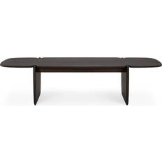 Ethnicraft Basse PI Marron Acajou Massif Teinté Coffee Table