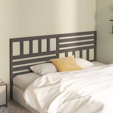 vidaXL grey, 206 Solid Pine Bed Sänggavel