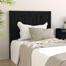 Senger & Madrasser vidaXL black, 95.5 Solid Pine Bed Sänggavel