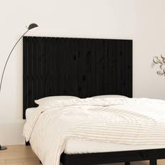 vidaXL black, 159.5 Solid Wood Pine Bed Headboard