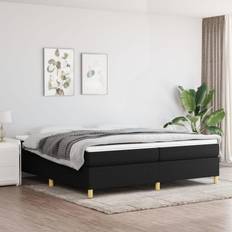 vidaXL Stof Zwart Bedframe 200x200 cm