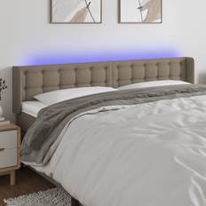 vidaXL LED taupe Sänggavel