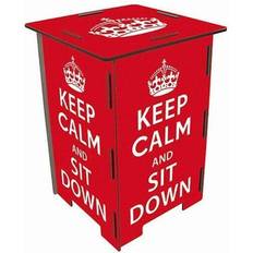 Rot Sitzhocker Werkhaus Keep Calm Sitzhocker