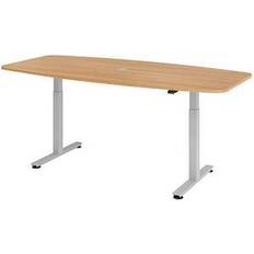 Hammerbacher Electric Height Adjustment 720 - 1190 mm Oak Finish Writing Desk