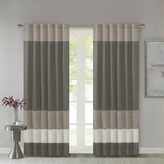 Curtains & Accessories Madison Park Selma Polyoni Pintuck50x84"