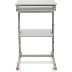 hjh OFFICE WORKSTATION Melaminharzbeschichtete Spanplatte, Gestell pulverbeschichteter Schreibtisch