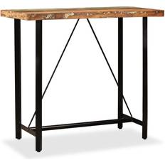 vidaXL Tavolino In Legno Massello Di Recupero 120x60x107 cm Tavolo da bar 60x120cm