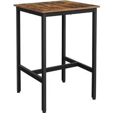 Stål Barborde Vasagle Morgenmadsbar Brun Spånplade Og Sort Stål 60 x 60 Barbord 60cm