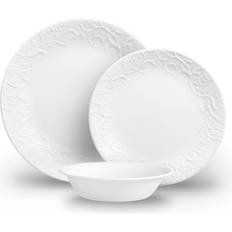 Corelle Dinner Sets Corelle Bella Faenza 18 Piece Dinnerware White Dinner Set