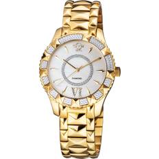 Gevril Gv2 Venice WoMens Mother of Pearl IP Yellow Gold One Size