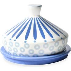 Iris Blue Burst Butter Dish