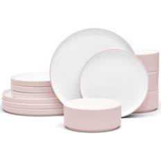 Kitchen Accessories Noritake Colortex Stone Blush Dinner Set 12