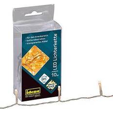 Alimentato a batteria Lampade a Corda Idena 8582065 Catena Luminosa LED con 10 LED 6 Ore 1 m Lampada a Corda