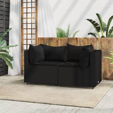 Rattan Sintetico Divani e Panche da Esterno vidaXL Divani Angolari da Giardino Con Cuscini 2 pz in Polyrattan Nerocod MXL 106093 Divano Modulare