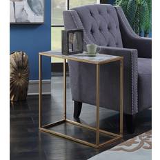 Marbles Furniture Convenience Concepts Gold Coast Faux Small Table