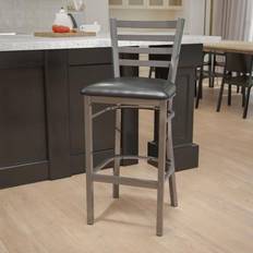 Transparent Bar Stools Flash Furniture Hercules Series Clear Coated Ladder Bar Stool