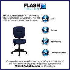 Furniture Flash Furniture Caroline Armless Ergonomic Office Chair