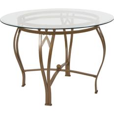 Gold Dining Tables Flash Furniture Syracuse 42'' Dining Table