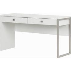 Gray desk with drawers South Shore Interface with 2 Writing Desk