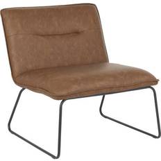 Brown Armchairs Lumisource Casper Industrial Armchair