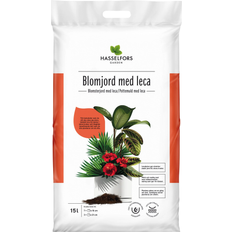 Hasselfors blomjord med Hasselfors Garden Blomjord med Leca 15L 15L