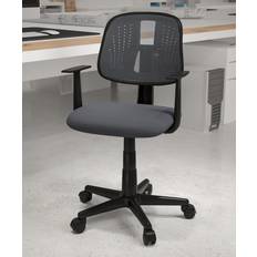 Gray Office Chairs Flash Furniture Fundamentals Mid-Back Office Chair