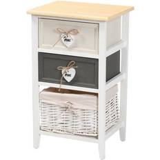 Multicolored Chest of Drawers Baxton Studio Diella 15"W Chest of Drawer