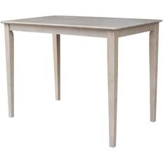 Beige Dining Tables International Concepts 30 Weathered Solid Counter-Height Dining Table