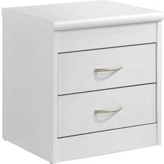 2-Drawer Nightstand in White