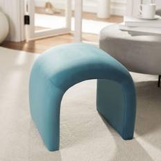 Blue Pouffes Safavieh Kibo Collection OTT1300E Pouffe