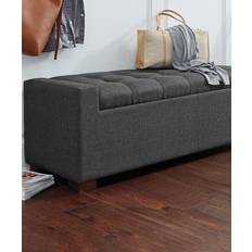 Gray Storage Benches Ashley Cortwell Upholstered Storage Bench 54.2x19"