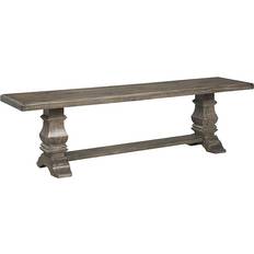 Ashley Brown Settee Benches Ashley Signature Wyndahl Rustic Settee Bench