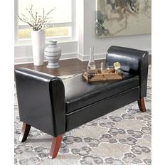 Ashley Black Storage Benches Ashley Signature Storage Bench