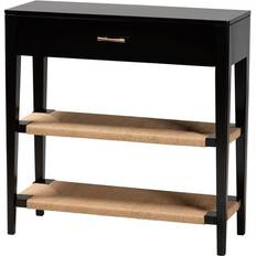 Brown Console Tables Baxton Studio Freya Modern Bohemian Console Table