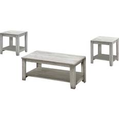 End and coffee tables Monarch Specialties End Three-Piece Coffee Table