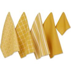 Cotton Kitchen Towels Design Imports & Dishcloth Set Honey Kitchen Towel Yellow, Gold