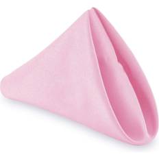 Pink Cloth Napkins 12-Pack 20" Large Polyester Cloth Napkin Pink