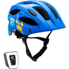 Junior Caschi da ciclismo Crazy Safety Casco da Bici per Bambini di 6-12 Anni Blu Marino Omologato EN1078 blu blu blu