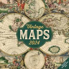 30x30 Vintage Maps Kalender 2024 30x30