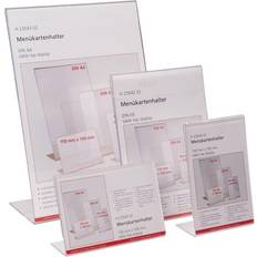 Transparent Clipboards & Display Stands Helit Tischaufsteller DIN A5 hoch 2 ST