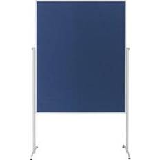 Pizarras blancas Magnetoplan Moderationstafel B1200xH1500 mm Einteilig Fahrbar Filz Blau