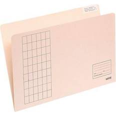 Leitz 100 Einstellmappen A4 vertikal Gitterdruck chamois