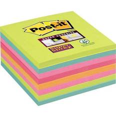 Turchese Memo Blocco Post-it Super Sticky Notes 76 x 76 mm Assortiti Arcobaleno - Conf. 8 Blocchetti Da 45 FF - 654-8SS-RBW-EU