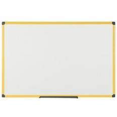 Yellow Whiteboards Bi-Office Maya Ultrabrite Wall Mounted Magnetic Whiteboard 60cm H x 90cm L x 1.5cm D