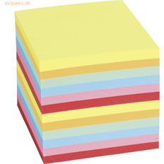 Rosa Sticky Notes K+E Zettelklotz 9x9x9cm farbig 700