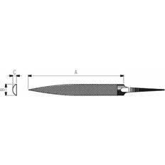 Dick Affûteurs de couteaux Dick 11561230 Lime De Précision Demi-Ronde 125 mm Voleur 3