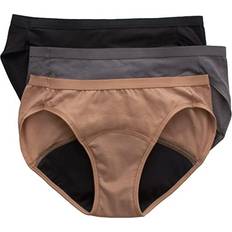 Hanes Comfort Bikini Period Underwear 3-pack - Assorted Neutrals