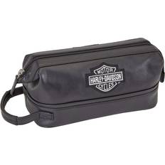 Skinn Necessärer Harley Davidson Leather Toiletry Kit, Black, One Size